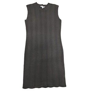 New Ophelia Knit Dress Womens Sz Medium Midi Crochet Form Fitting Coverup Classy